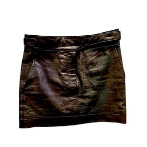SOLD❌Rag & Bone Leather Mini Skirt